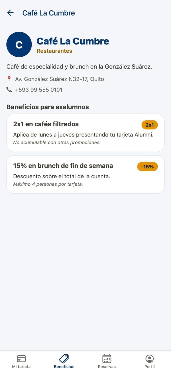 Alumni Intisana: beneficios de un local aliado